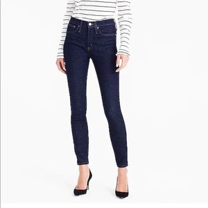 J Crew 9” High-Rise Toothpick Jeans